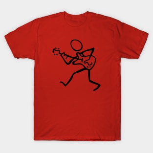 Guitar Player walking T-Shirt